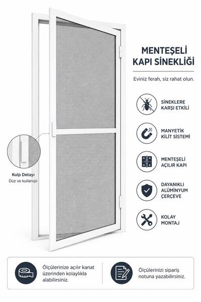 Genel Markalar MENTEŞELİ KAPI SİNEKLİĞİ (LÜTFEN ÖLÇÜNÜZÜ SATICIYA SORU SOR KI...