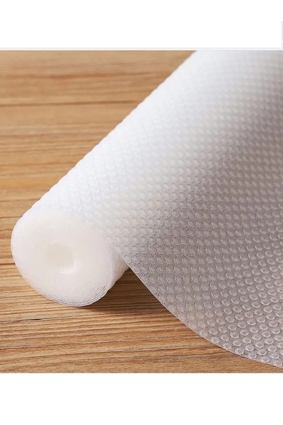 CATEKSSS Eva Kaydırmaz 45cm 3 mt Şefaf Dolap İçi Çekmece Raf Örtüsü. Plastik ...