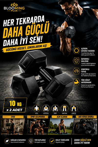 Blooming Plus 10 KG Dambıl Seti x 2 Adet ( Toplam 20 KG )