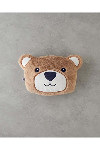 English Home Happy Bear Plush Baby Decorative Throw Pillow 35X26 cm Brown