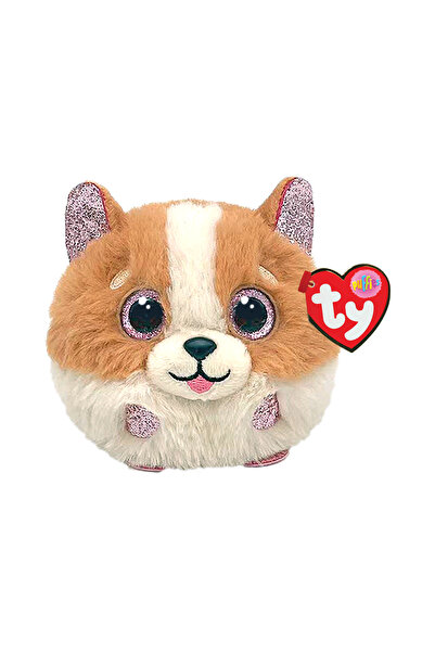 Panço Tanner - Dog Brn/Wht Puf Plush Toy