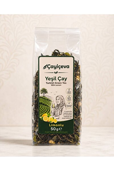 El Yapımı Limolu Yeşil Çay , Doğal Karadeniz Çayı 50 gr