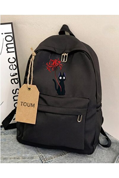 Touz Moda Flowers Printed Unisex School Backpack
