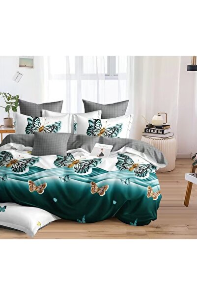 CHIRASO Set Lenjerie Pat CHIRASO, 4 Piese, Bumbac Satinat, Cearceaf clasic 22...