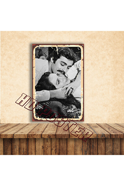 HD POSTER Türkan Şoray Kadir İnanır 1 Adet 20 x 30 CM MDF Duvar Tablosu Yapış...