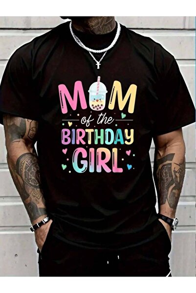 4Car 100% Cotton Mom Of The Birthday Girl Bubble Boba Tea Party Family Men's ...
