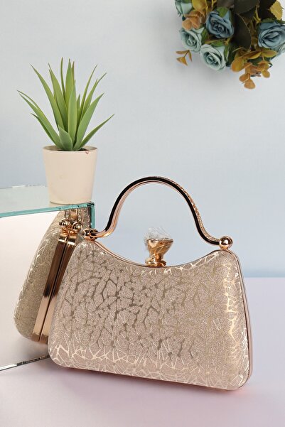 weem bag إيليسارا EB0751 |   حقيبة سهرة جديدة أنيقة بمقبض معدني مزدوج