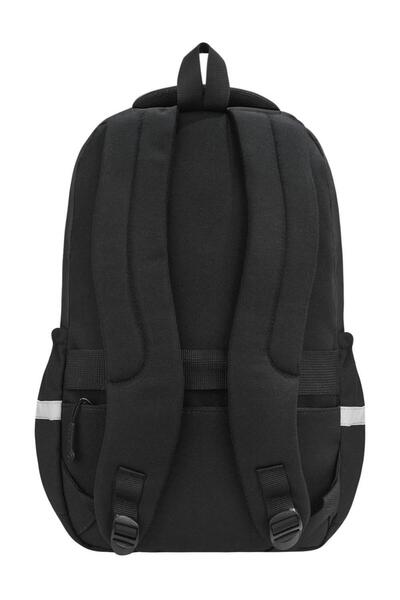 Bevitton 707 Siyah Suya Dayanıklı Kumaş Okul Çantsı Hafıf Unisex Günlük Sırt Çantası