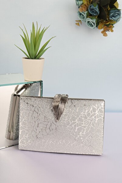 weem bag إيليسارا EB0713 |   حقيبة سهرة جديدة بتصميم أوراق الشجر المزخرفة