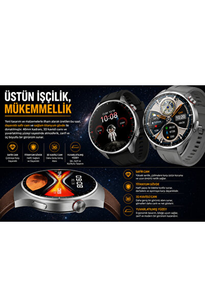KALOBEE Watch Sk38 Kordon Hediyeli 45mm Akıllı Saat Iphone Ve Android Tüm Telefonlara Uyumlu