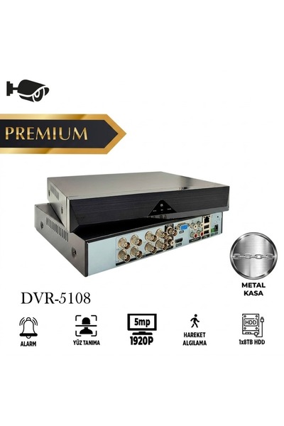 GERMANY DVR-5108 8ch 5mp Xmeye H265