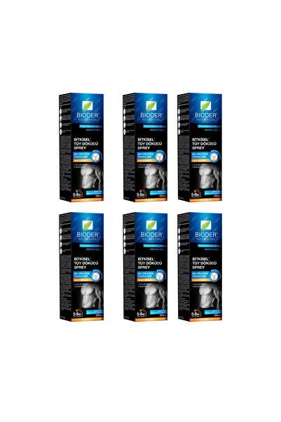 Bioder Erkekler İçin Bitkisel Tüy Dökücü Sprey 175 ml (6 Adet)