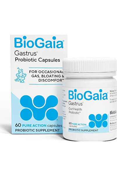 BioGaia Gastrus Probiotic Occasional Gas, Bloating & Discomfort 60 Pure Actio...