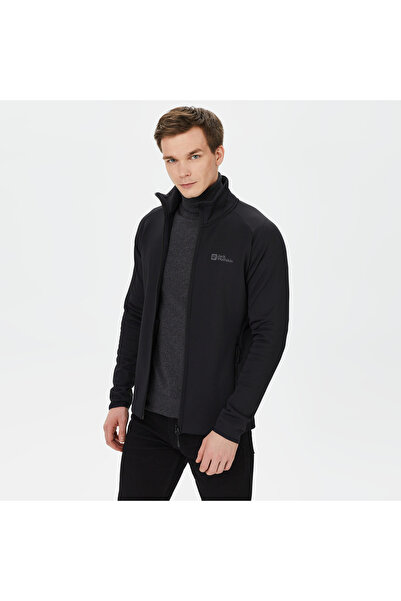Jack Wolfskin Baiselberg Full Zip Erkek Siyah Ceket