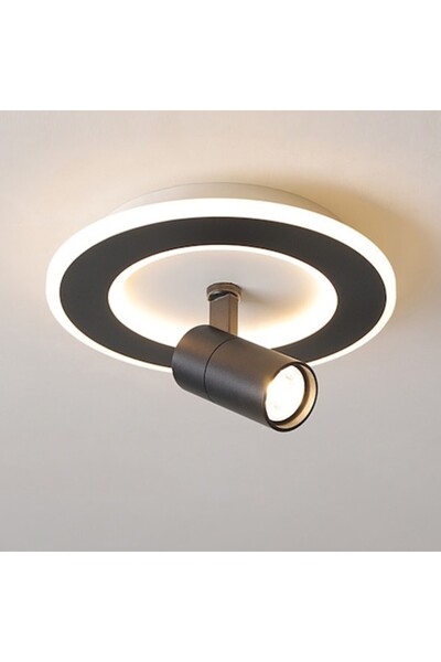 Laleluli Candelabru LED negru cu spot, lumină albă, D = 20 cm, LALELULI ®