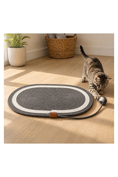 OEM Covoraș Scratcher Gri cu Jucărie Minge 64,5 × 45,5 cm