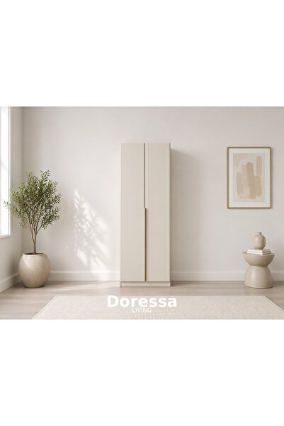 Doressa Living Marle 2 Kapılı Raflı Askılıklı Gardırop