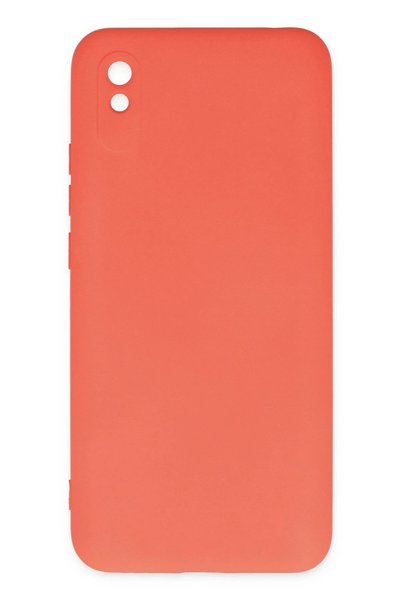 New Face حافظة ACONCEPT Redmi 9A من السيليكون المخملي الداخلي (13422) - برتقالي