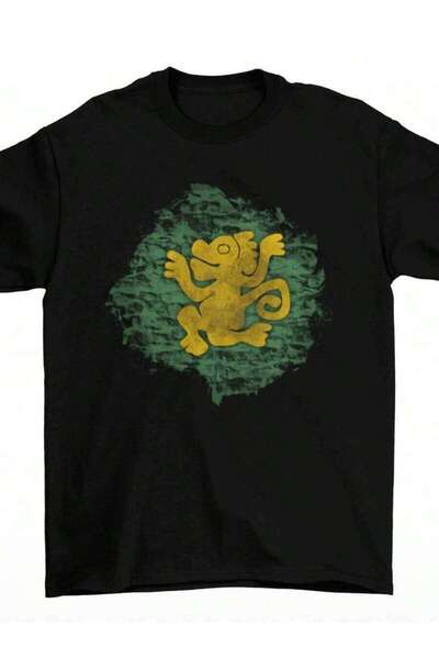 9JY تي شيرت Legends Of The Hidden Temple Green Monkeys للجنسين من القطن المضح...
