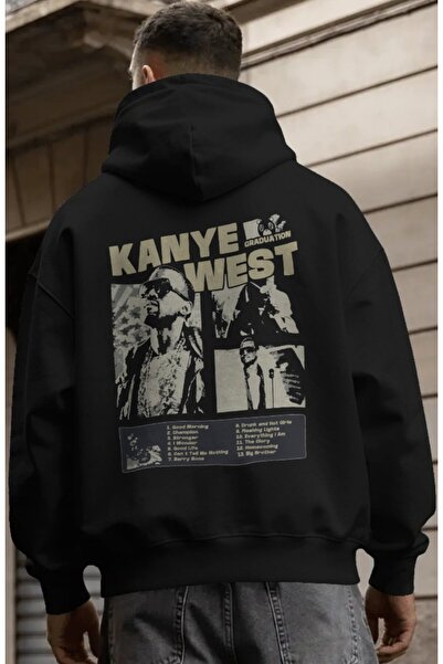 SEVBANO Kanye West Rapper Singer Back Printed Unisex Oversize Premium Hoodie