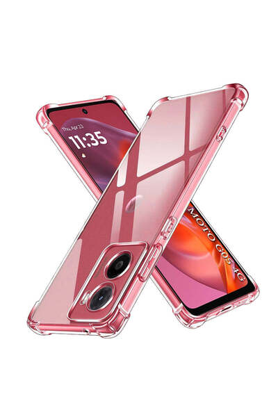 Techsuit Husă pentru Motorola Moto G05, din silicon transparent, rezistentă l...