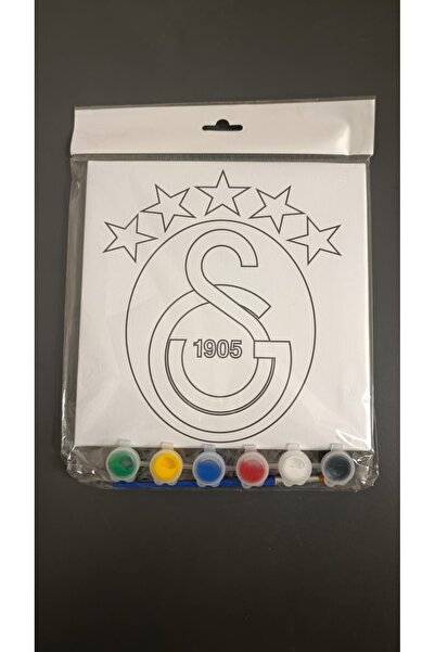 TARAFTAR LOGO BASKILI TUVAL BOYAMA SETİ 20x20cm