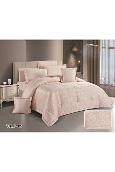 Red Rose Summer Comforter and Sheet Set 5 Pieces Jacquard Soft Microfiber Mat...