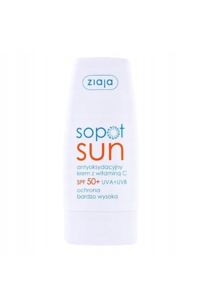 Ziaja Cremă de protecție solară Sopot Sun, Ziaja, Vitamina C, SPF 50+, 50ml