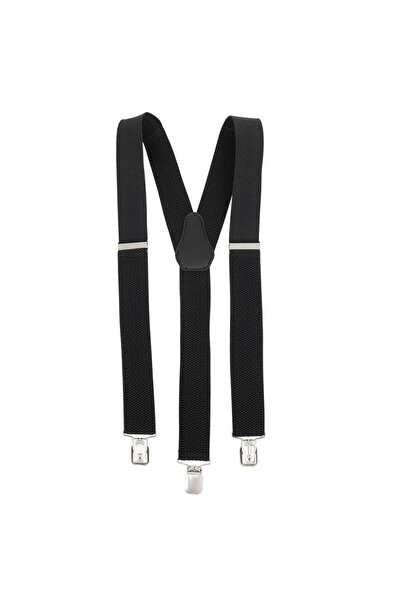 TOPGAL Bretele rezistente de 3,5 cm și cusături groase, negre