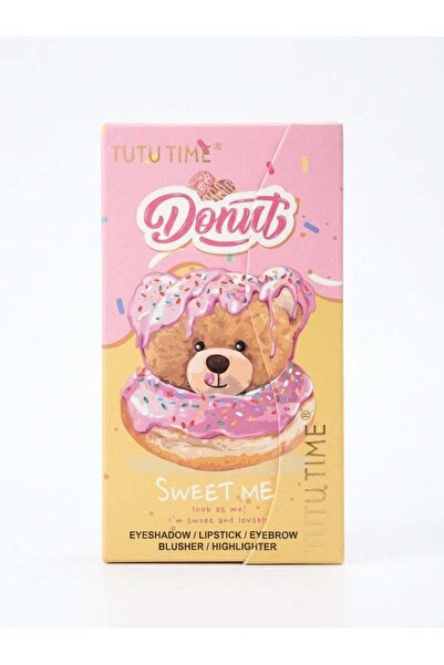 TUTU TIME Professional Makeup Kit – Pink Teddy Donut Edition