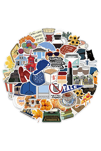 Choice 50PCS 50PCS Gilmore Series Sticker Set DIY Phone Case Laptop Guitar Co...