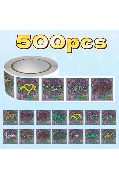 Choice green 500Pcs CS2 Budapest Major Signature Sticker Roll, Floral Frame P...