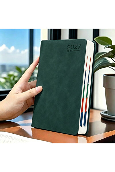 choice2 A5 green 2027 Daily Planner Calendar Diary, 320 Pages Composition Not...
