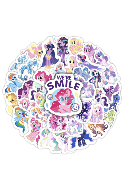 Choice Hasbro 62pcs lot 62Pcs Cute My Little Pony Cartoon Stickers DIY Decora...