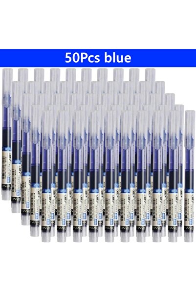 Choice35 50pcs blue 3/10/50/100PCS Color Gel Pens set,0.5mm Fine Tip Ballpoin...