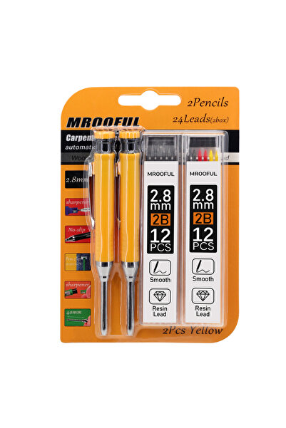 Choice1 yellow card set Professional Woodworking Pencil Card Set with 2.8mm R...
