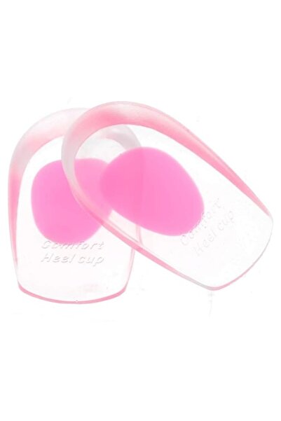 SyaMAG Set de 2 branțuri cu gel pentru călcâi, din silicon, roz, 11x7 cm