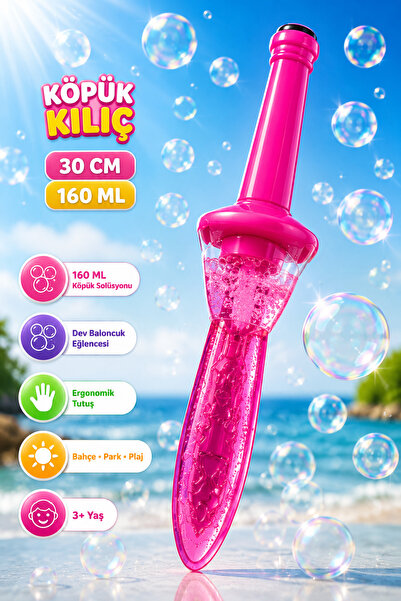 YILDIRIM OYUNCAK Köpük Çıkaran Kılıç 30 cm 160 ML – Büyük Baloncuk Çıkaran Bu...