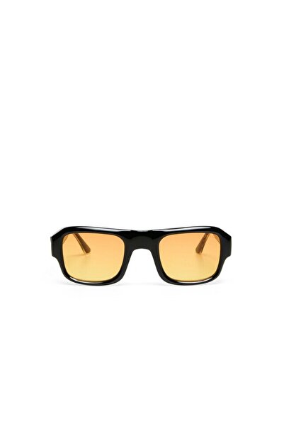 Okkia Club Stromboli Yellow Lens Sunglasses Black
