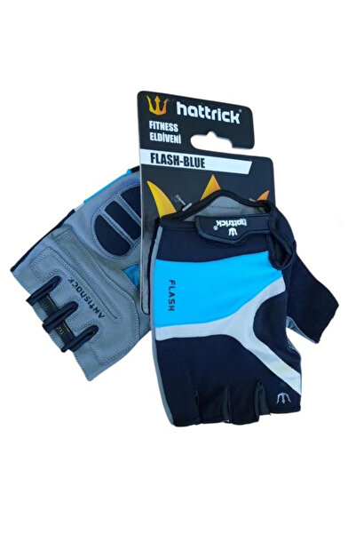 Hattrick قفازات فلاش فيتنس مقاس XL باللون الأزرق والأسود