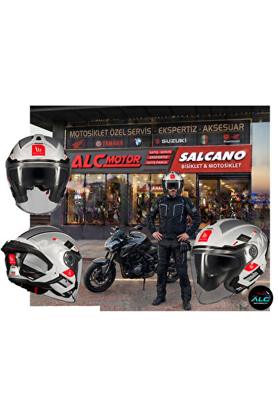 MT Helmets Cosmo SV Silence Motosiklet Açık Kask ECE 22.06 ve DOT sertifikalı...