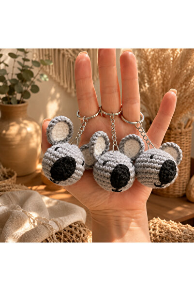 El Örgüsü Koala Anahtarlık – Amigurumi Çanta Charmı