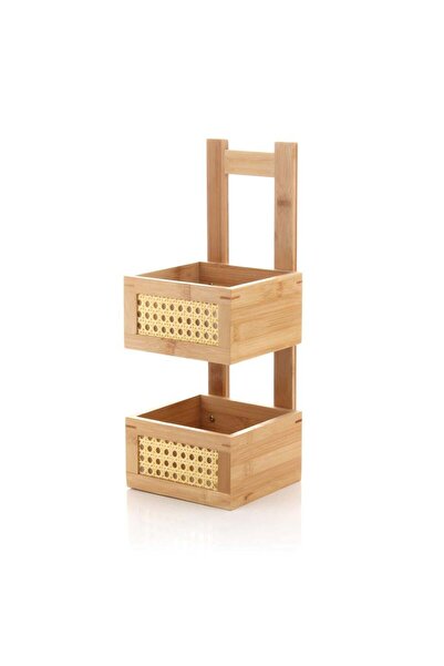 MİEN Bambu İki Katlı Hazeran Organizer