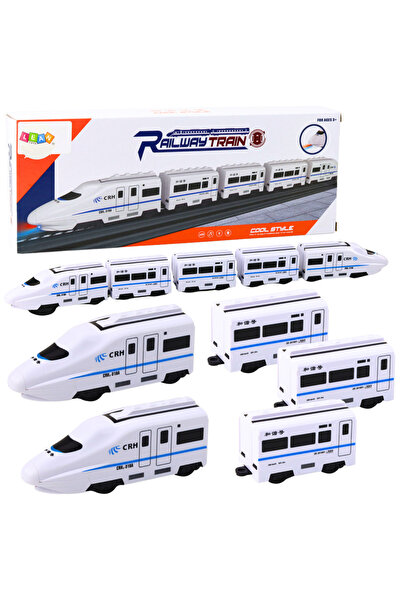 LEAN Interactive Train 62 cm with Locomotive and 4 Wagons, Lights, Sounds, Bu...