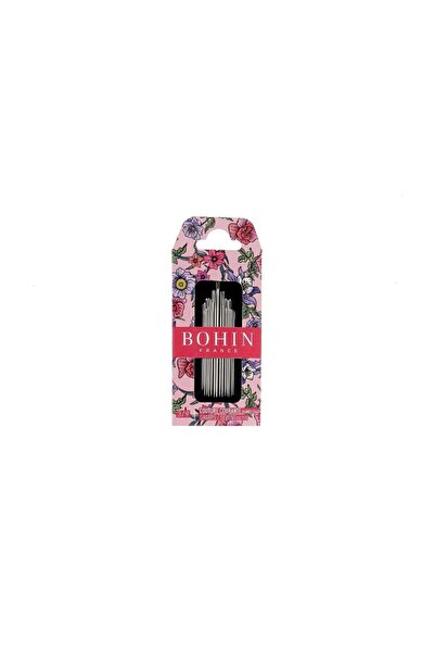 Bohin Set de 15 ace ascuțite cu ochi mare, colecția Blossom