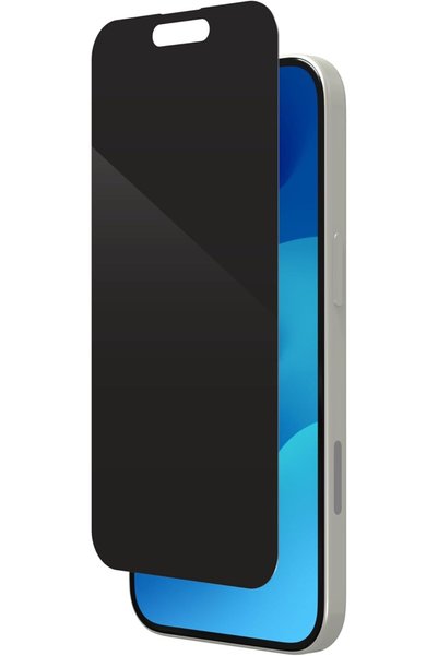 Zagg InvisibleShield Glass Elite Privacy Tempered Glass Screen Protector for iPhone 15 [6.1-Inch], Privacy Protection, Case-Friendly, Smudge & Scratch-Resistant, Shockproof (Black)