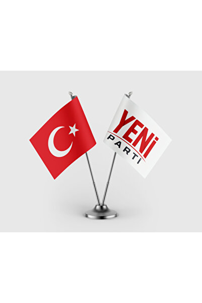 puntodizayn Yeni Parti ve Türkiye Cumhuriyeti Masa Bayrağı Seti