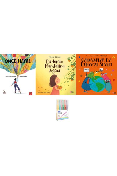 Redhouse Kidz Yayınları Önce Hayal + Dedemin Mandalina Ağacı + Canavarlar da ...