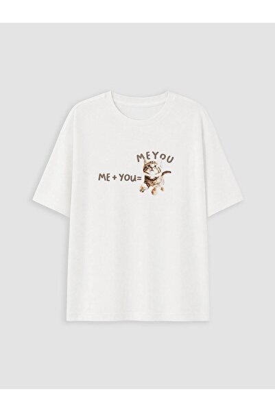 LC Waikiki Crew Neck Printed Girls' T-Shirt (S6)