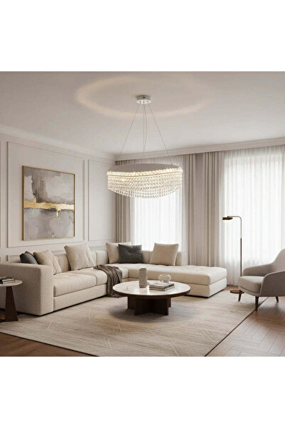 OEM Кристален полилей VOLNA Elegance, 102W, D50см, топла/неутрална/студена св...